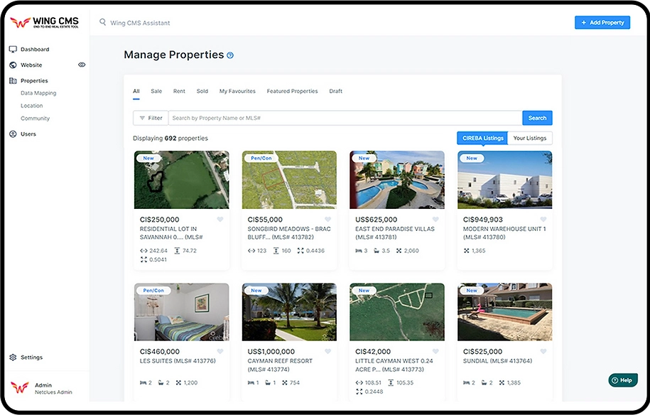 Manage Properties